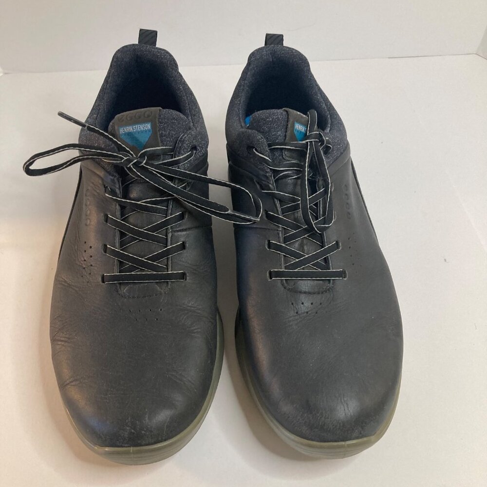 Mens Ecco S 3 Henrik Stenson The Iceman Golf Shoe Black Teal 11 - 11.5
